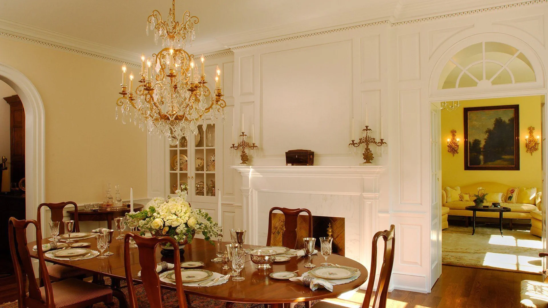 dining room in a classic home