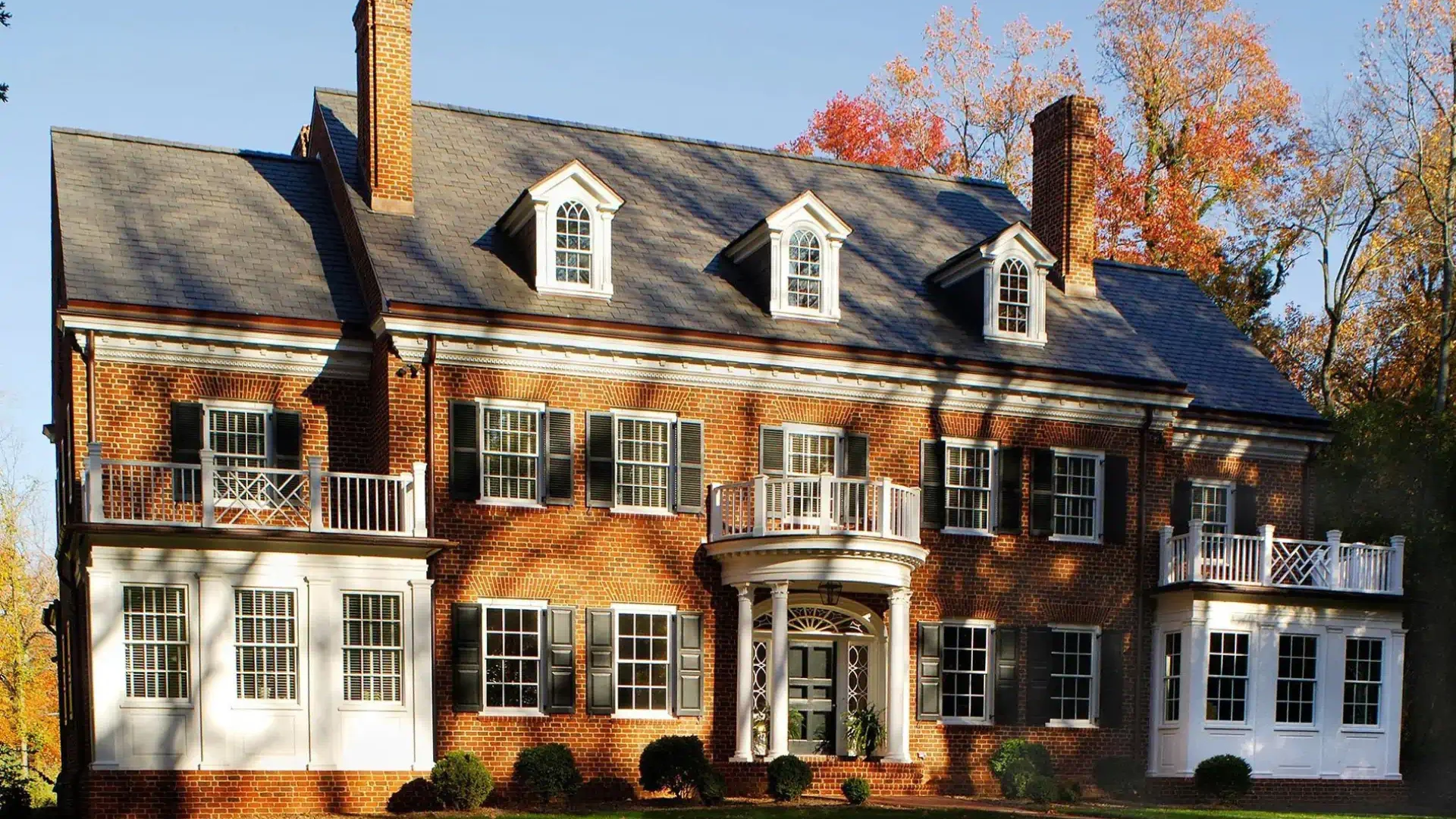 georgian revival remodeling exterior view